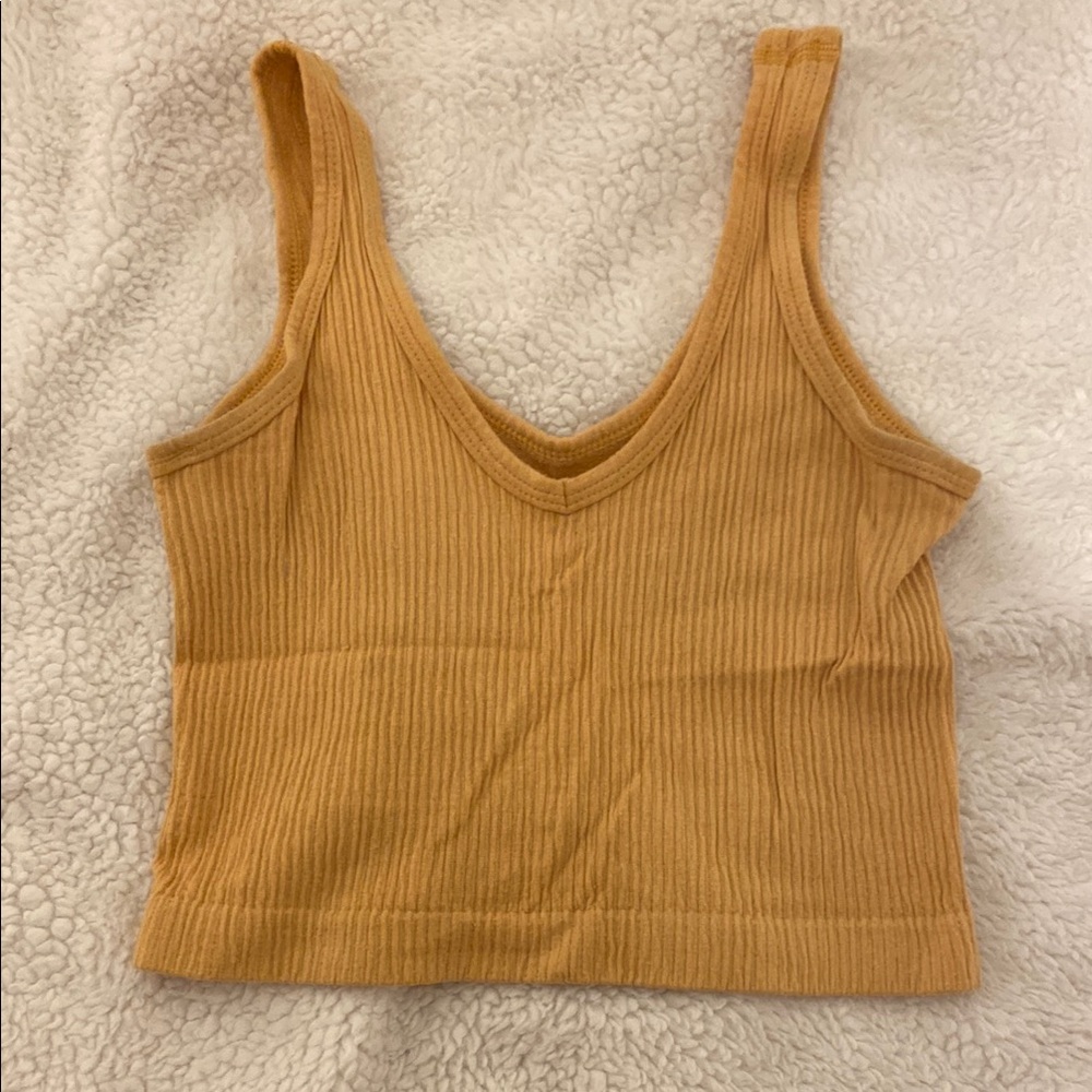 Urban Outfitters Ribbed Camel Tank Top